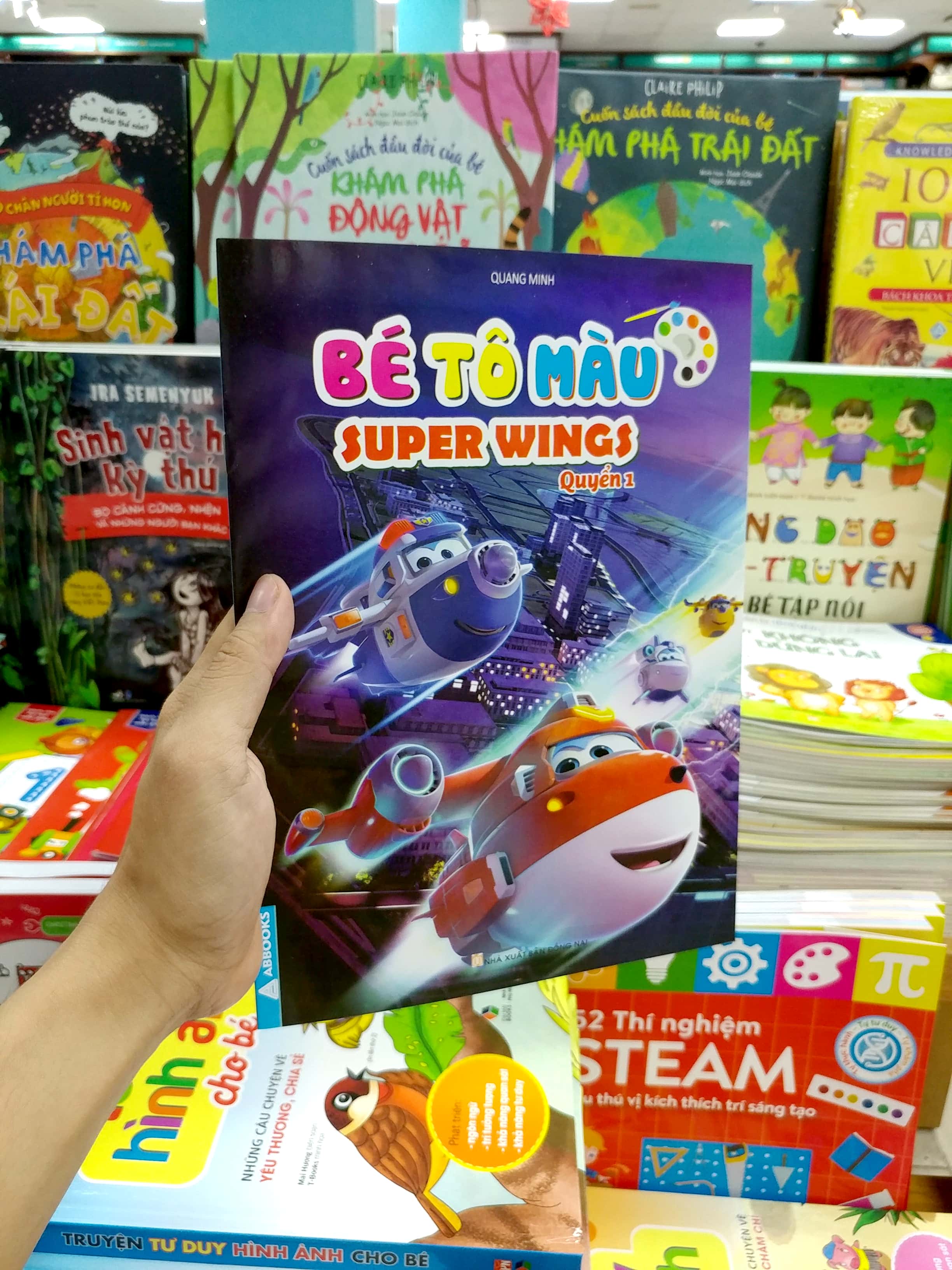 bộ bé tô màu super wings - quyển 1 - Ảnh 7