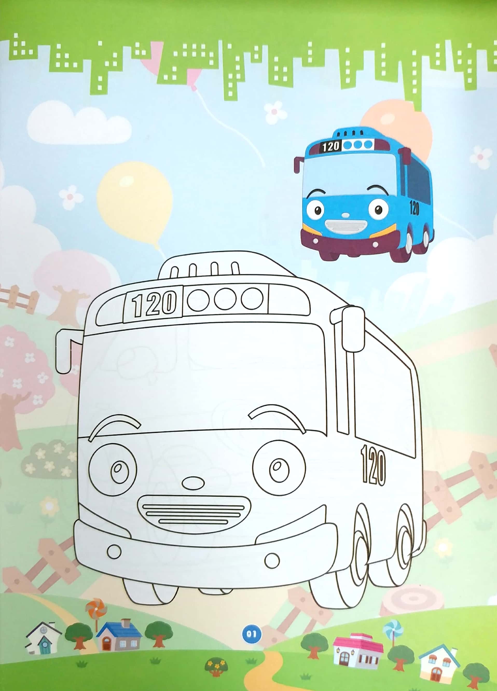 bộ bé tô màu tayo - quyển 1 - Ảnh 3