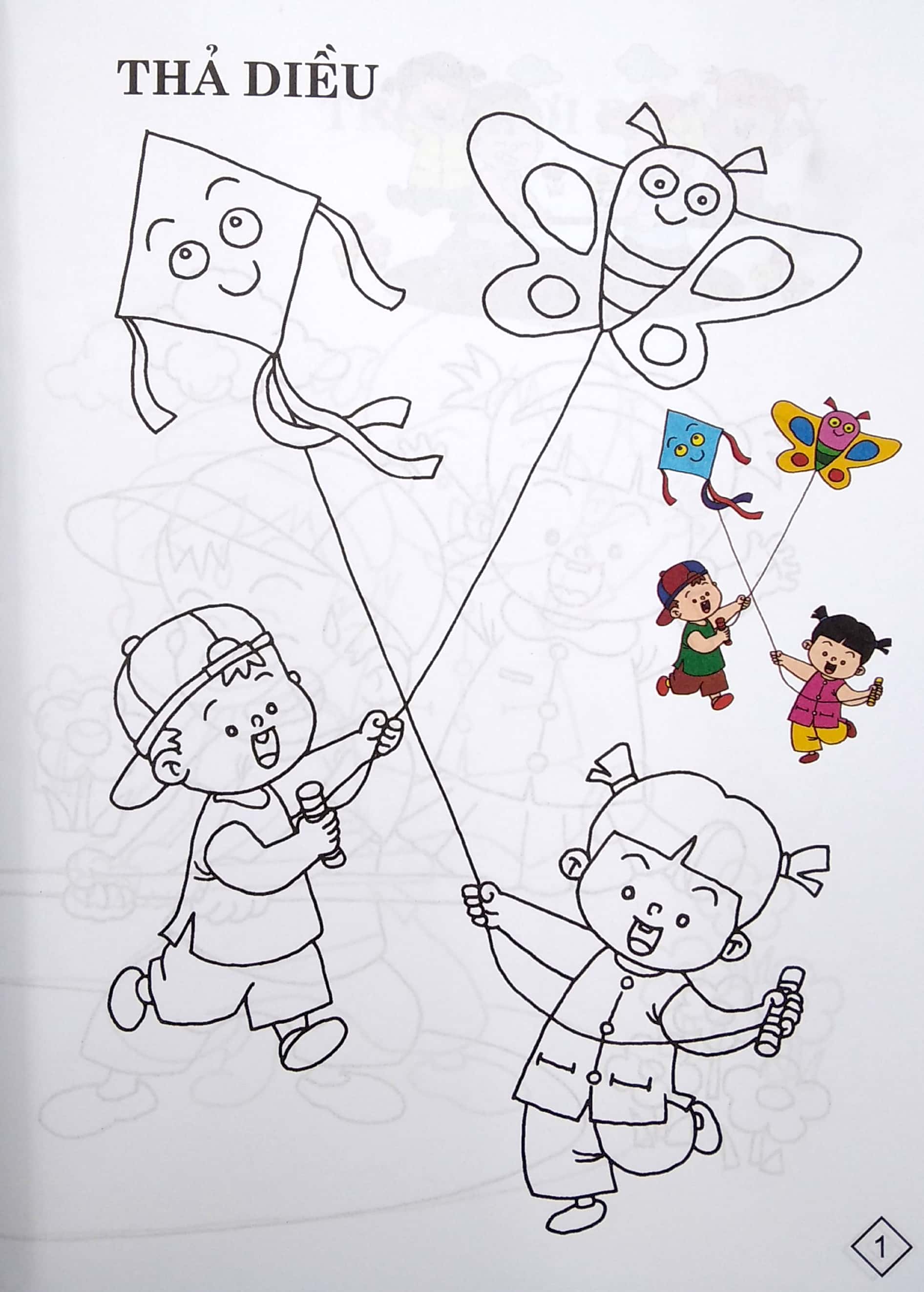 bộ bé tô màu trò chơi dân gian - tập 1 - Ảnh 3