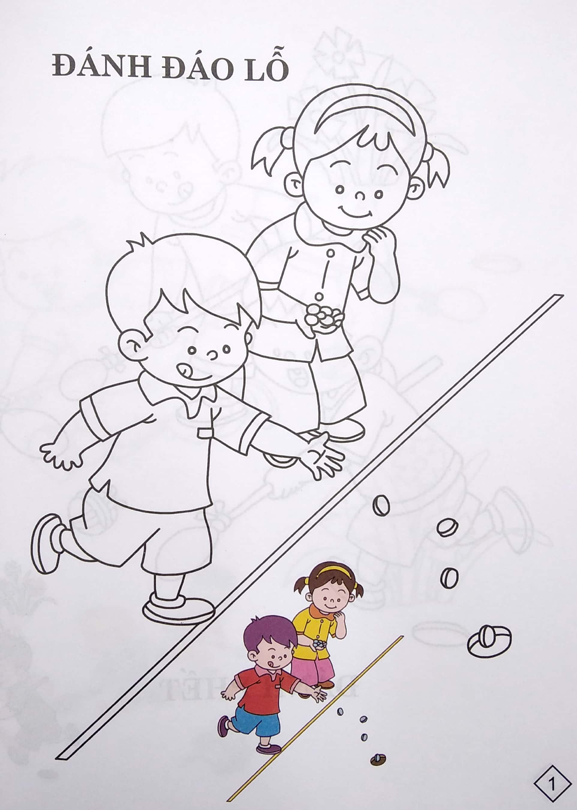 bộ bé tô màu trò chơi dân gian - tập 3 - Ảnh 3