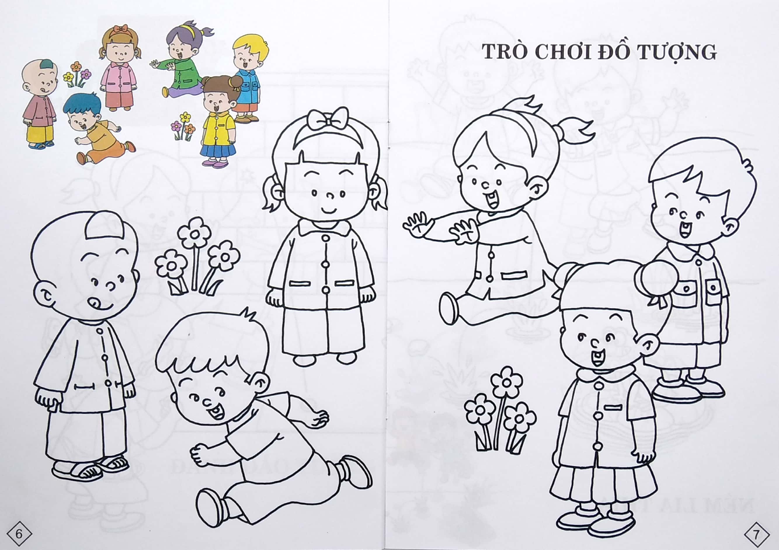 bộ bé tô màu trò chơi dân gian - tập 3 - Ảnh 6