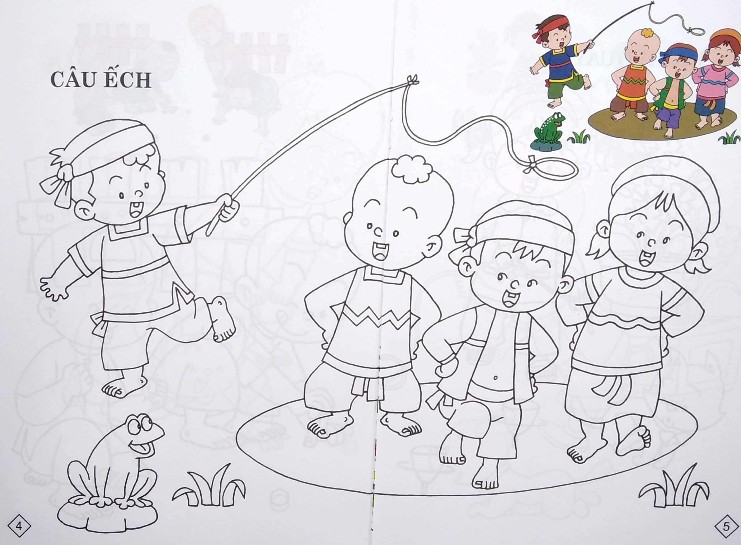 bộ bé tô màu trò chơi dân gian - tập 4 - Ảnh 5