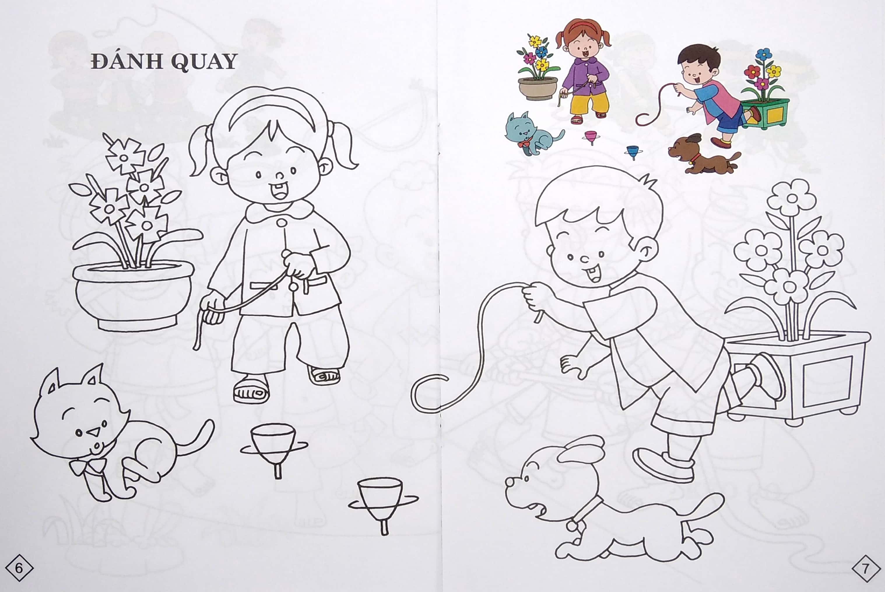 bộ bé tô màu trò chơi dân gian - tập 4 - Ảnh 6