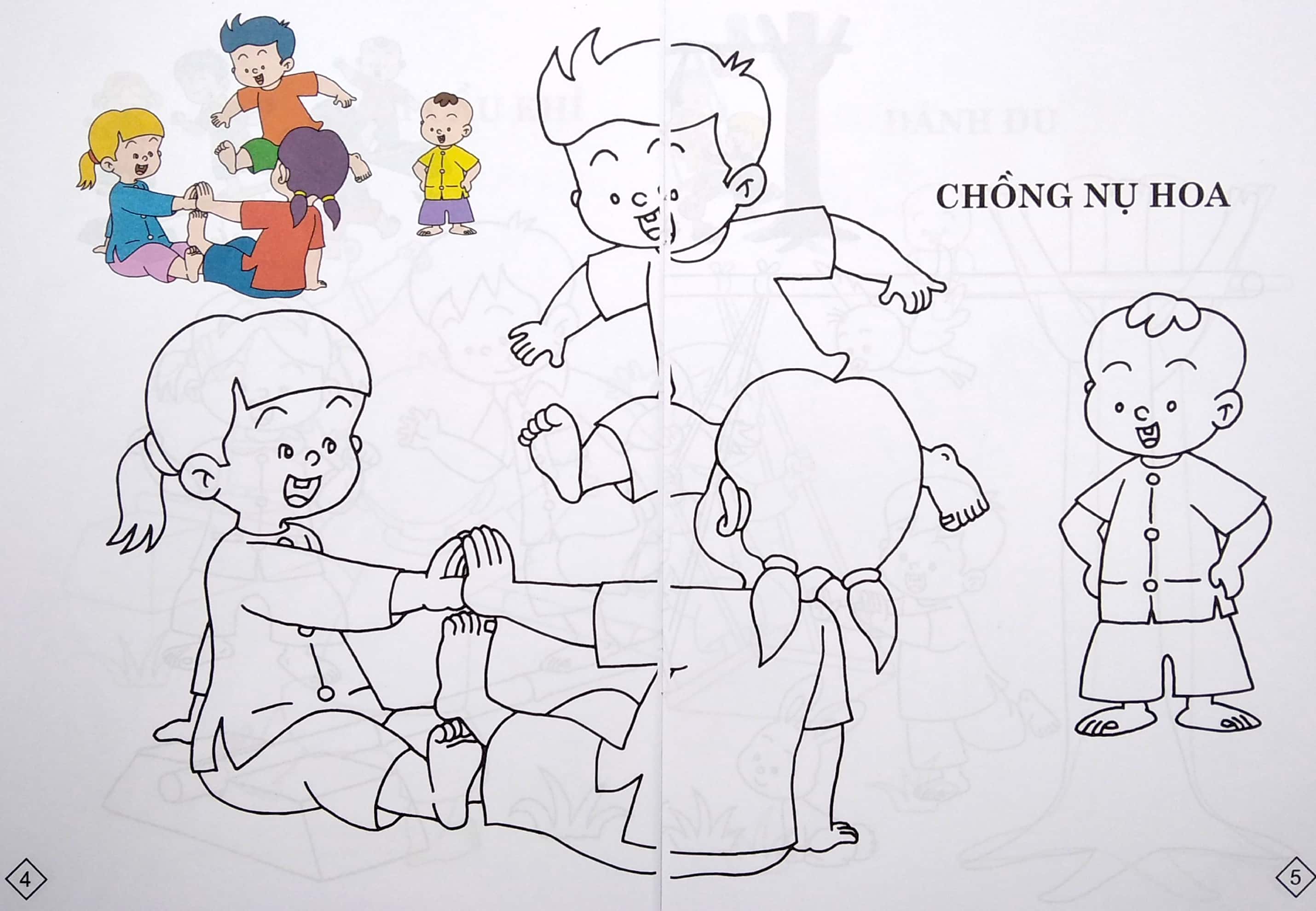 bộ bé tô màu trò chơi dân gian - tập 5 - Ảnh 5