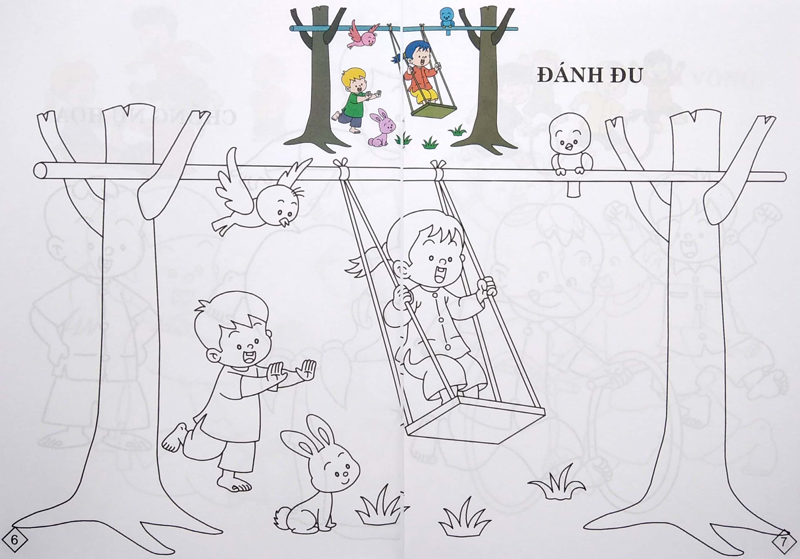 bộ bé tô màu trò chơi dân gian - tập 5 - Ảnh 6