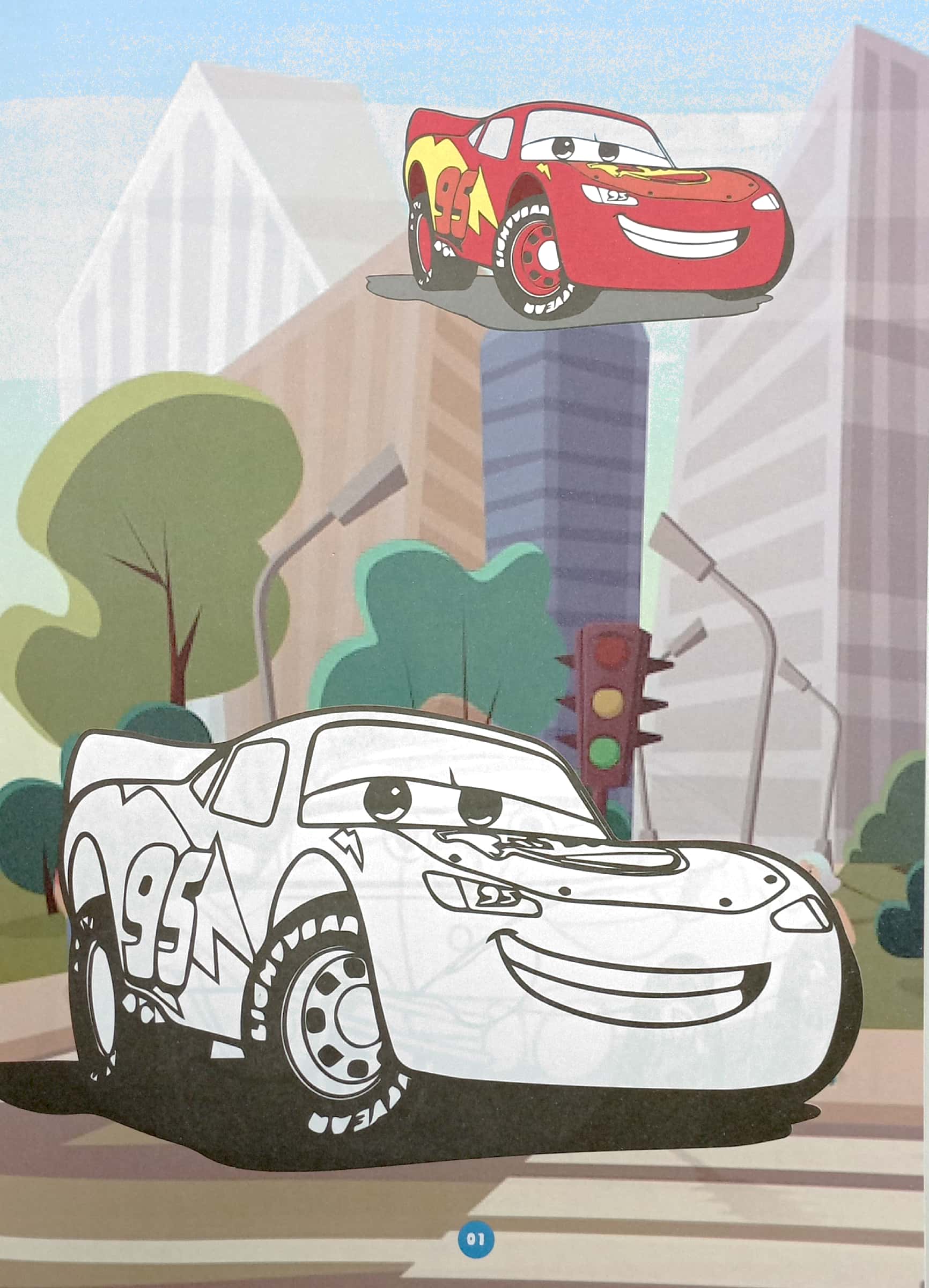 bộ bé tô màu - vương quốc xe hơi 1 - Ảnh 3