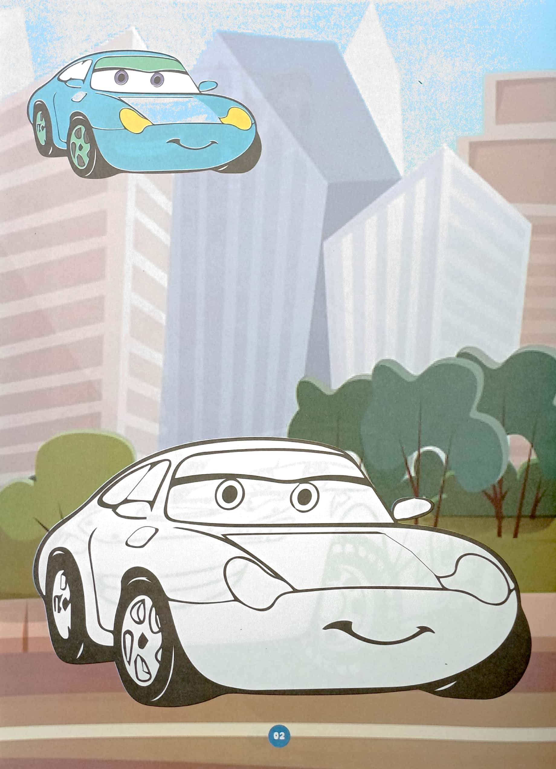 bộ bé tô màu - vương quốc xe hơi 1 - Ảnh 4