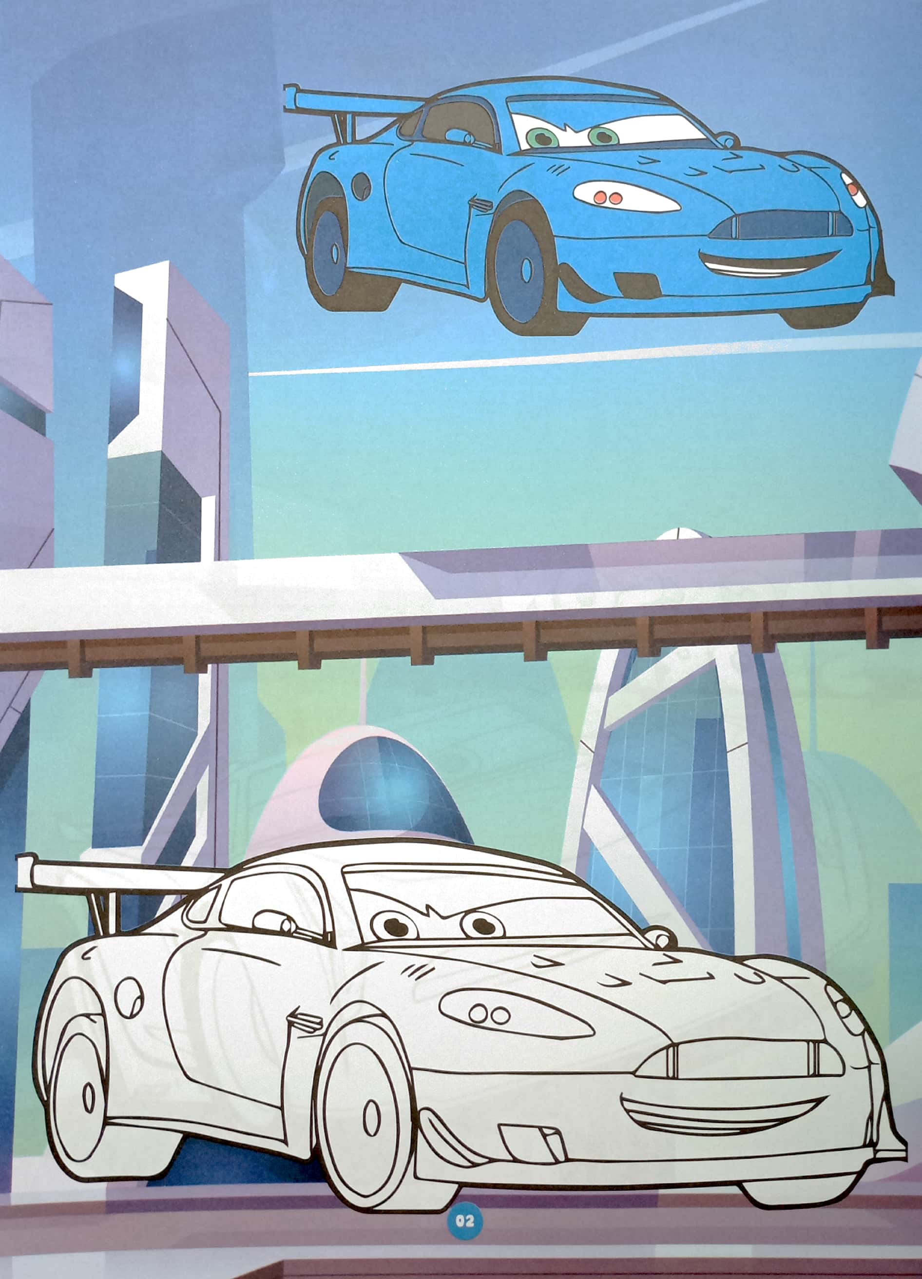 bộ bé tô màu - vương quốc xe hơi 2 - Ảnh 4