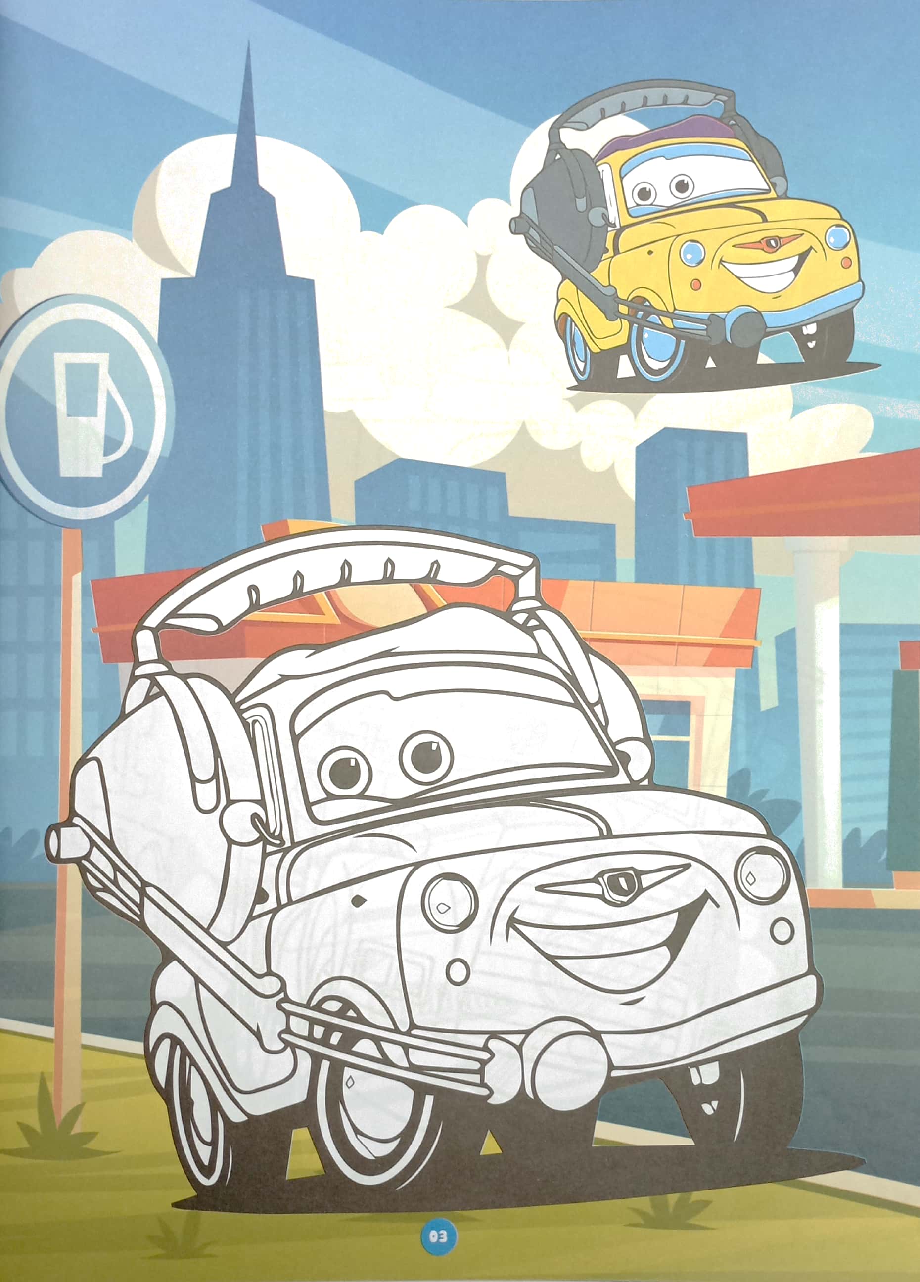 bộ bé tô màu - vương quốc xe hơi 4 - Ảnh 5