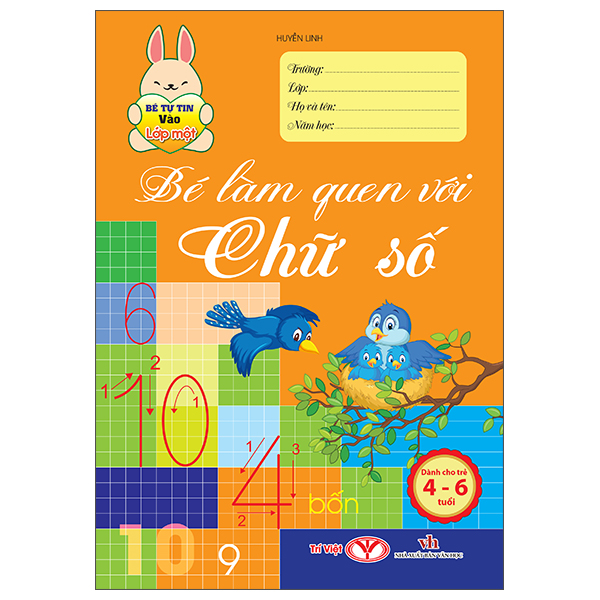 Bộ Bé Tự Tin Vào Lớp Một - Dành Cho Trẻ 4-6 Tuổi - Vở Tập Tô Chữ Số - Ảnh 8