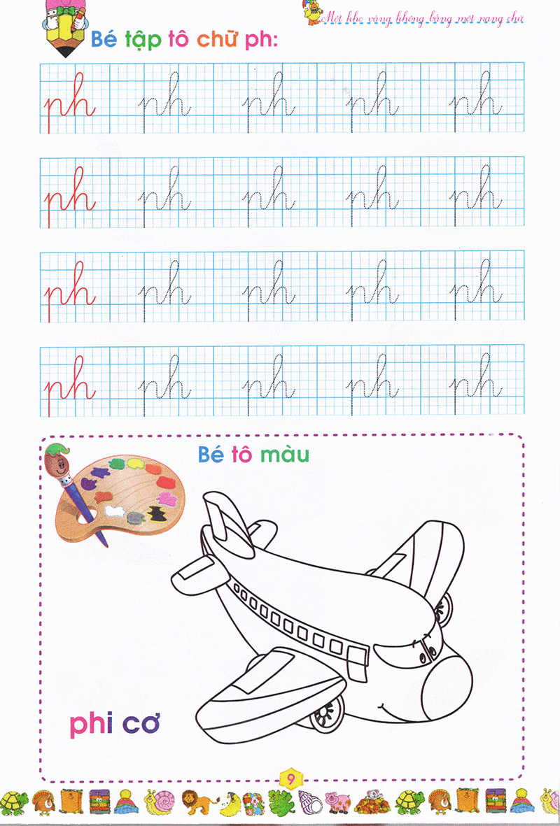 bộ bé vào lớp 1 - tập tô chữ cái (quyển 3) - Ảnh 10
