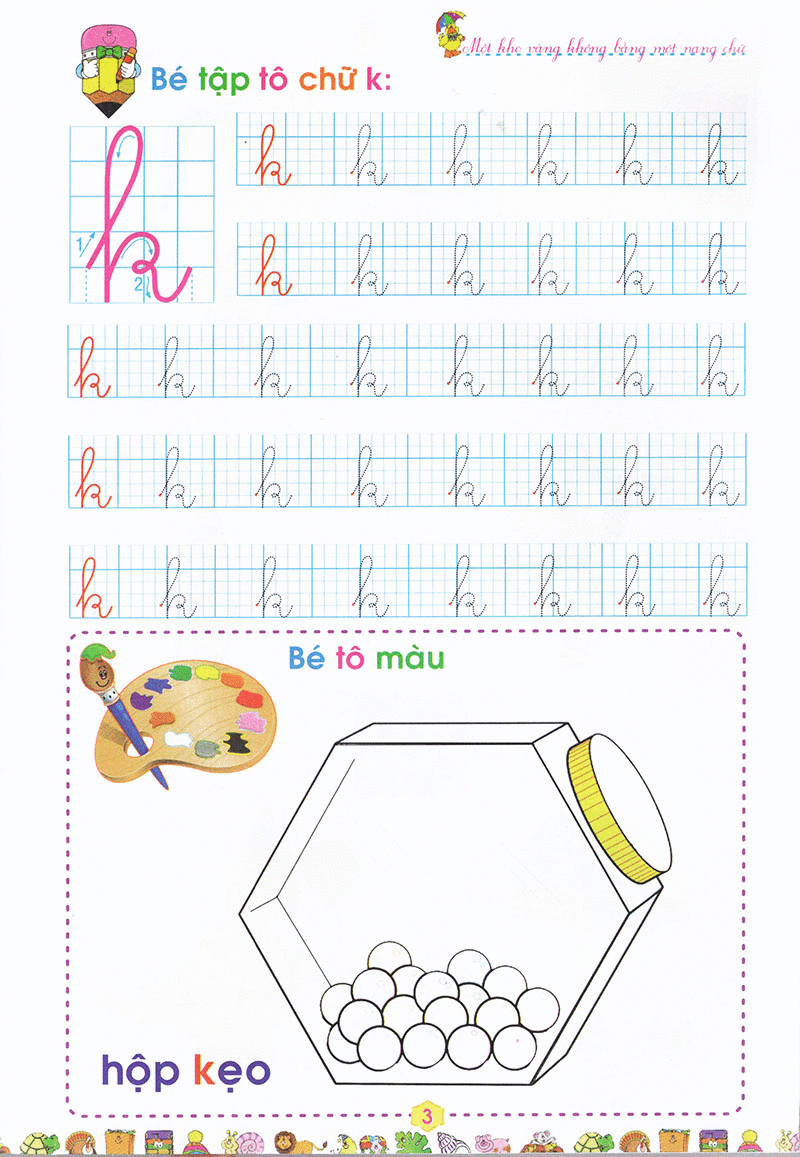 bộ bé vào lớp 1 - tập tô chữ cái (quyển 3) - Ảnh 4