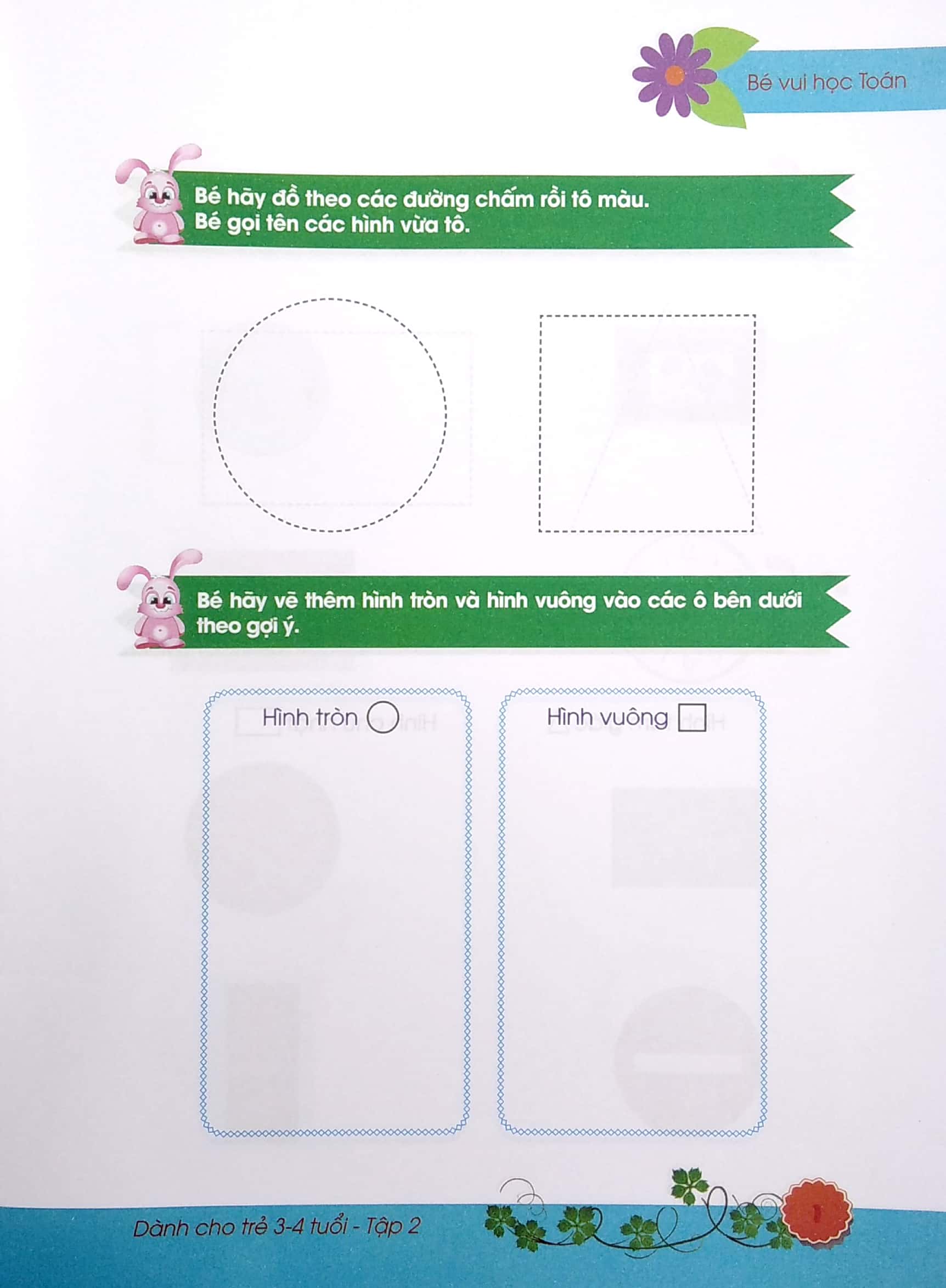 bộ bé vui học toán - dành cho trẻ 3-4 tuổi - tập 2 - Ảnh 4