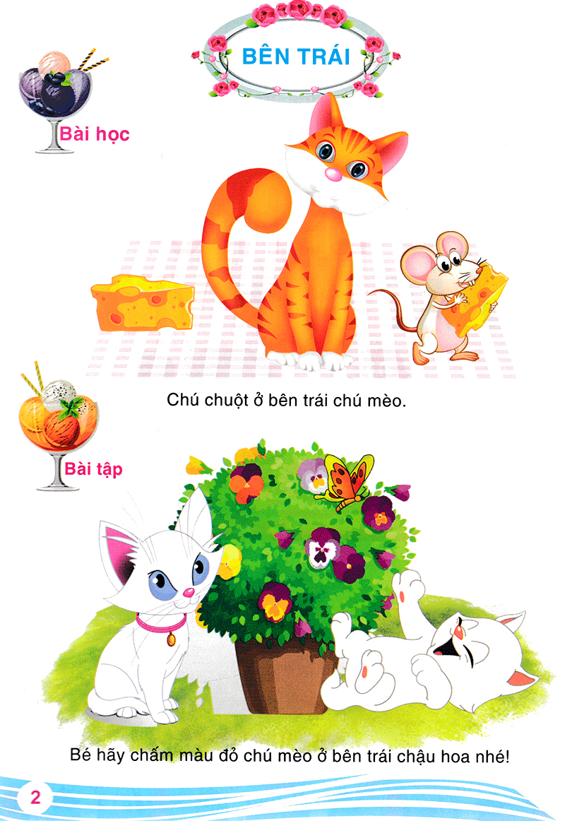 bộ bé vui học toán tập 3 - bé học xác định vị trí - Ảnh 4