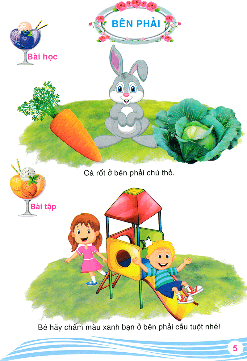 bộ bé vui học toán tập 3 - bé học xác định vị trí - Ảnh 7