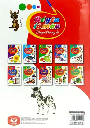 bộ bé yêu tô màu (bộ 10 cuốn) - Ảnh 2