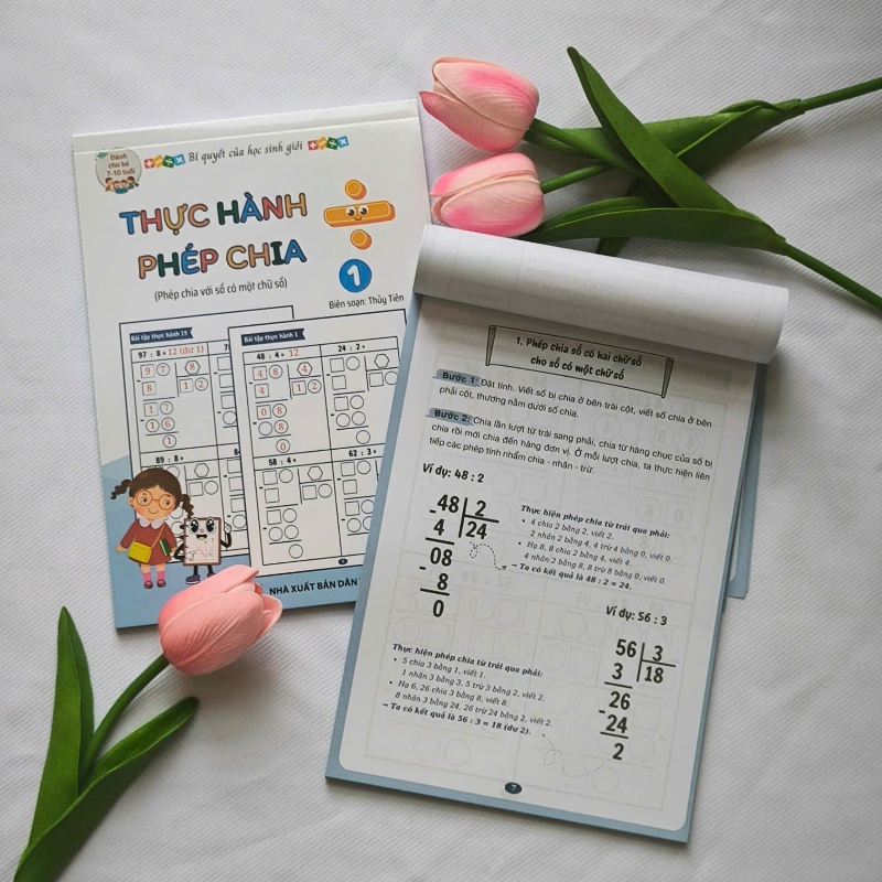 Bộ Bí Quyết Của Học Sinh Giỏi - Thực Hành Phép Chia - Tập 1 - Phép Chia Với Số Có Một Chữ Số - Dành Cho Bé 7-10 Tuổi - Ảnh 8