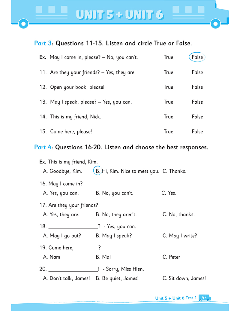 bộ big 4 bộ đề tự kiểm tra 4 kỹ năng nghe - nói - đọc - viết (cơ bản và nâng cao) tiếng anh lớp 3 tập 1 - Ảnh 13