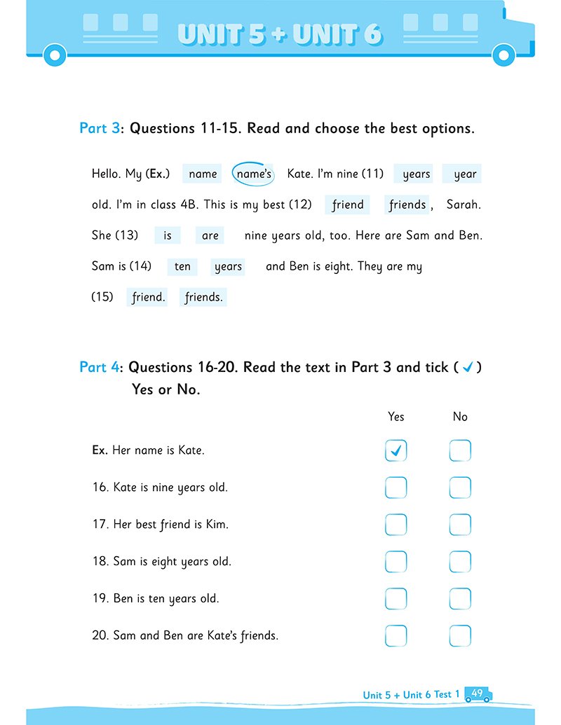 bộ big 4 bộ đề tự kiểm tra 4 kỹ năng nghe - nói - đọc - viết (cơ bản và nâng cao) tiếng anh lớp 3 tập 1 - Ảnh 15