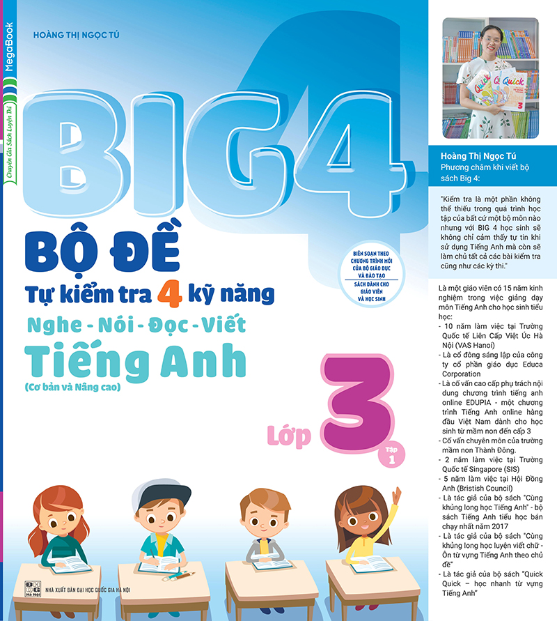 bộ big 4 bộ đề tự kiểm tra 4 kỹ năng nghe - nói - đọc - viết (cơ bản và nâng cao) tiếng anh lớp 3 tập 1 - Ảnh 2