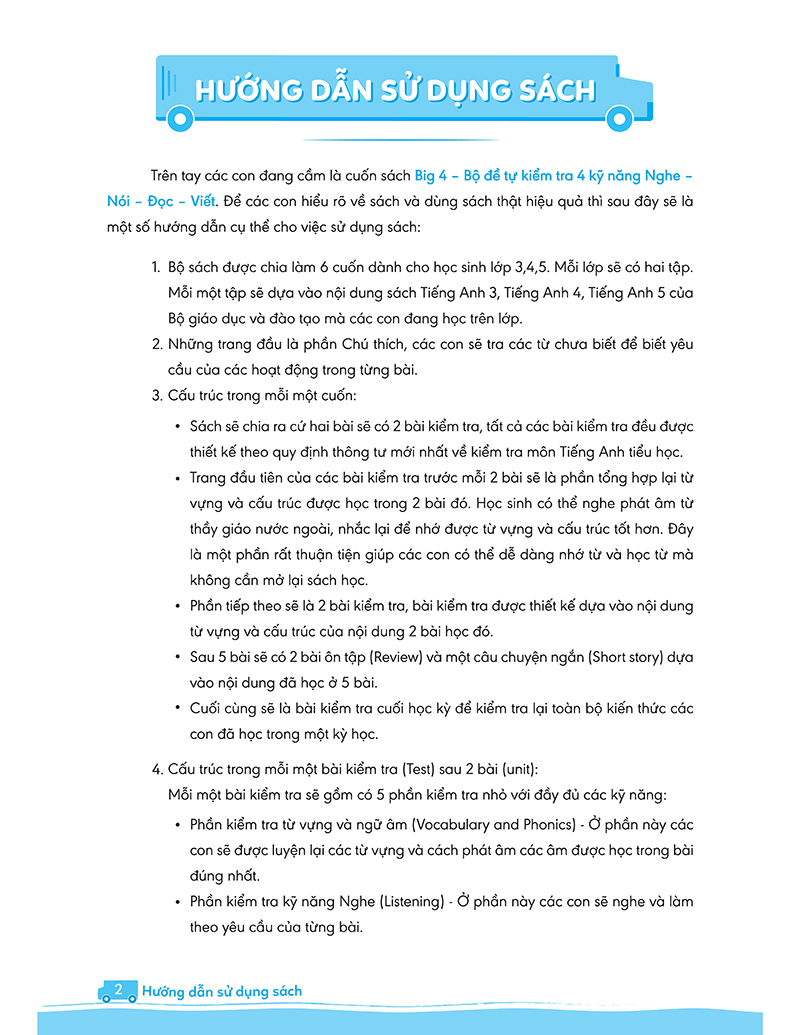 bộ big 4 bộ đề tự kiểm tra 4 kỹ năng nghe - nói - đọc - viết (cơ bản và nâng cao) tiếng anh lớp 3 tập 1 - Ảnh 4