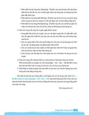 bộ big 4 - bộ đề tự kiểm tra 4 kỹ năng nghe - nói - đọc - viết (cơ bản và nâng cao) tiếng anh lớp 4 - tập 1 - Ảnh 5