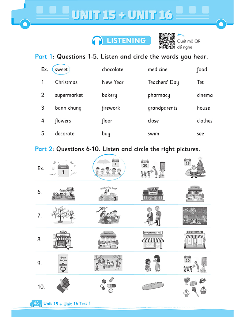 bộ big 4 - bộ đề tự kiểm tra 4 kỹ năng nghe - nói - đọc - viết (cơ bản và nâng cao) tiếng anh lớp 4 - tập 2 - Ảnh 12