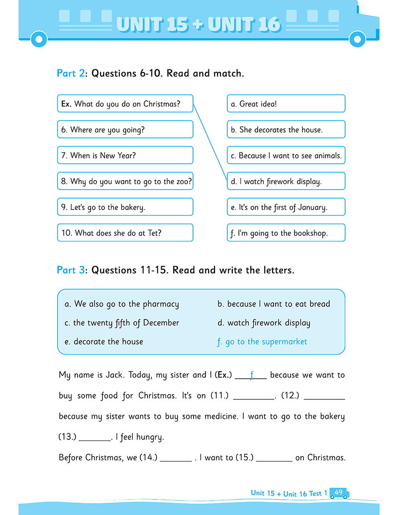 bộ big 4 - bộ đề tự kiểm tra 4 kỹ năng nghe - nói - đọc - viết (cơ bản và nâng cao) tiếng anh lớp 4 - tập 2 - Ảnh 15