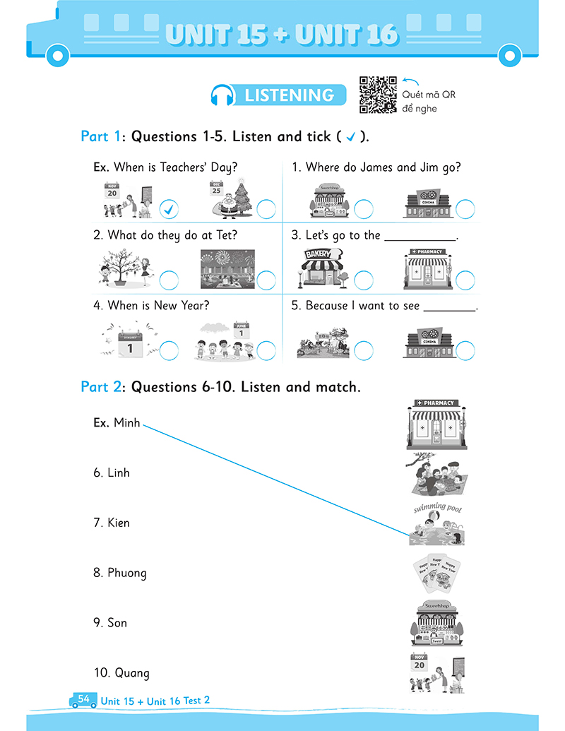 bộ big 4 - bộ đề tự kiểm tra 4 kỹ năng nghe - nói - đọc - viết (cơ bản và nâng cao) tiếng anh lớp 4 - tập 2 - Ảnh 20
