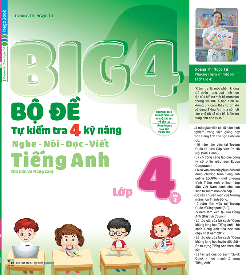 bộ big 4 - bộ đề tự kiểm tra 4 kỹ năng nghe - nói - đọc - viết (cơ bản và nâng cao) tiếng anh lớp 4 - tập 2 - Ảnh 3
