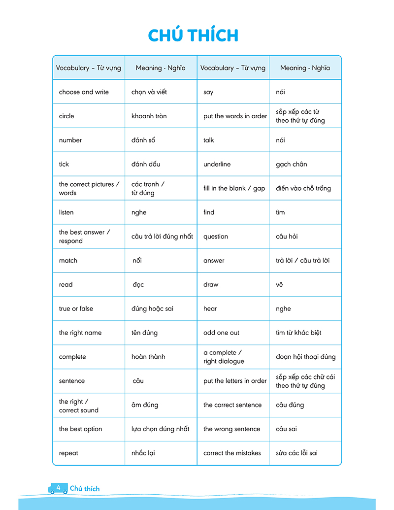 bộ big 4 - bộ đề tự kiểm tra 4 kỹ năng nghe - nói - đọc - viết (cơ bản và nâng cao) tiếng anh lớp 4 - tập 2 - Ảnh 6