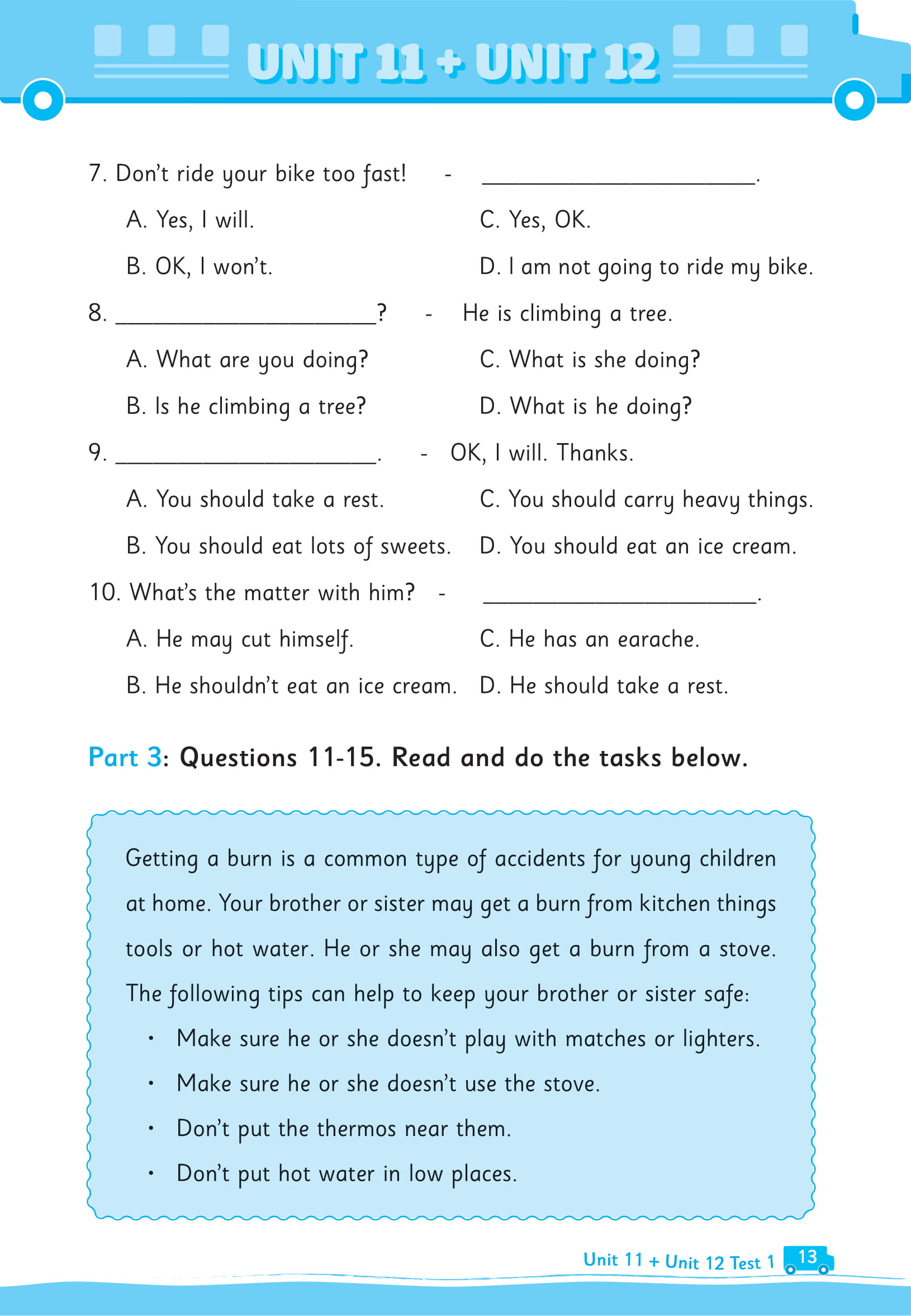 bộ big 4 - bộ đề tự kiểm tra 4 kỹ năng nghe - nói - đọc - viết (cơ bản và nâng cao) tiếng anh lớp 5 - tập 2 - Ảnh 10