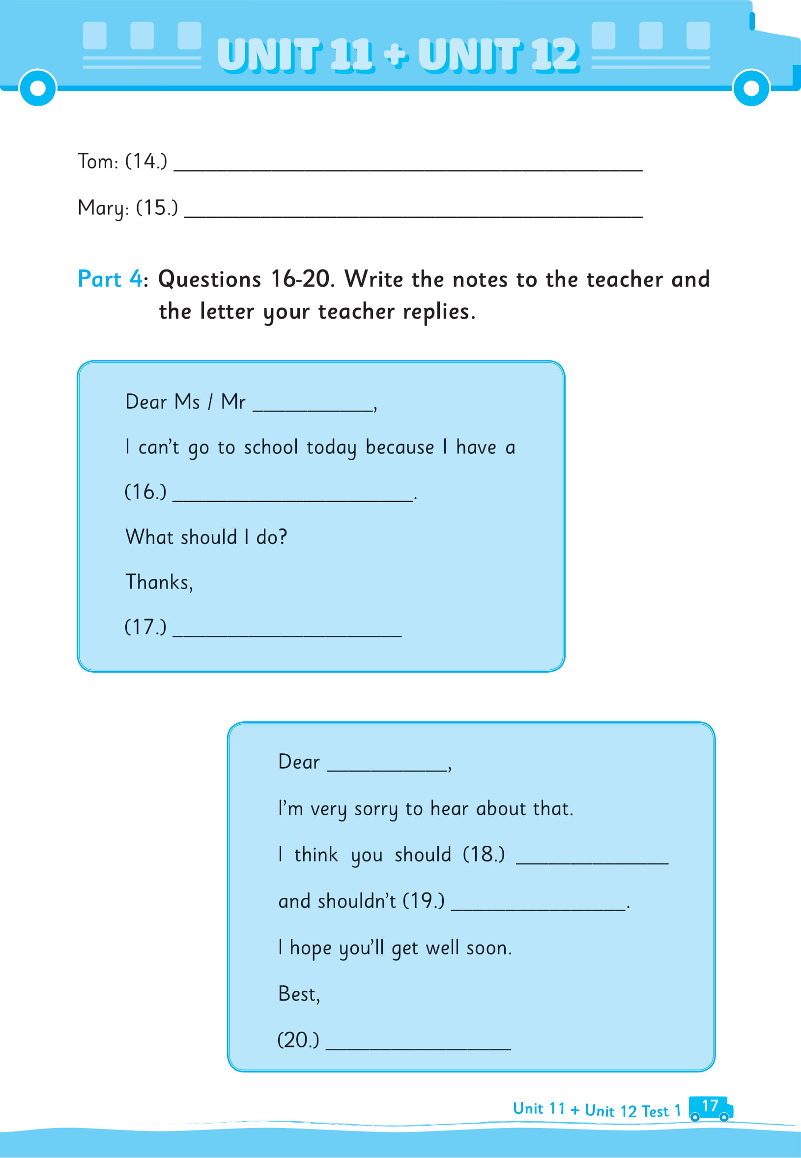 bộ big 4 - bộ đề tự kiểm tra 4 kỹ năng nghe - nói - đọc - viết (cơ bản và nâng cao) tiếng anh lớp 5 - tập 2 - Ảnh 14