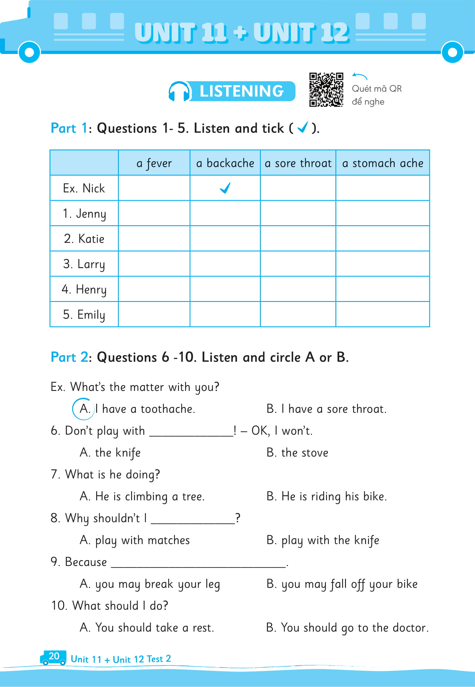 bộ big 4 - bộ đề tự kiểm tra 4 kỹ năng nghe - nói - đọc - viết (cơ bản và nâng cao) tiếng anh lớp 5 - tập 2 - Ảnh 17