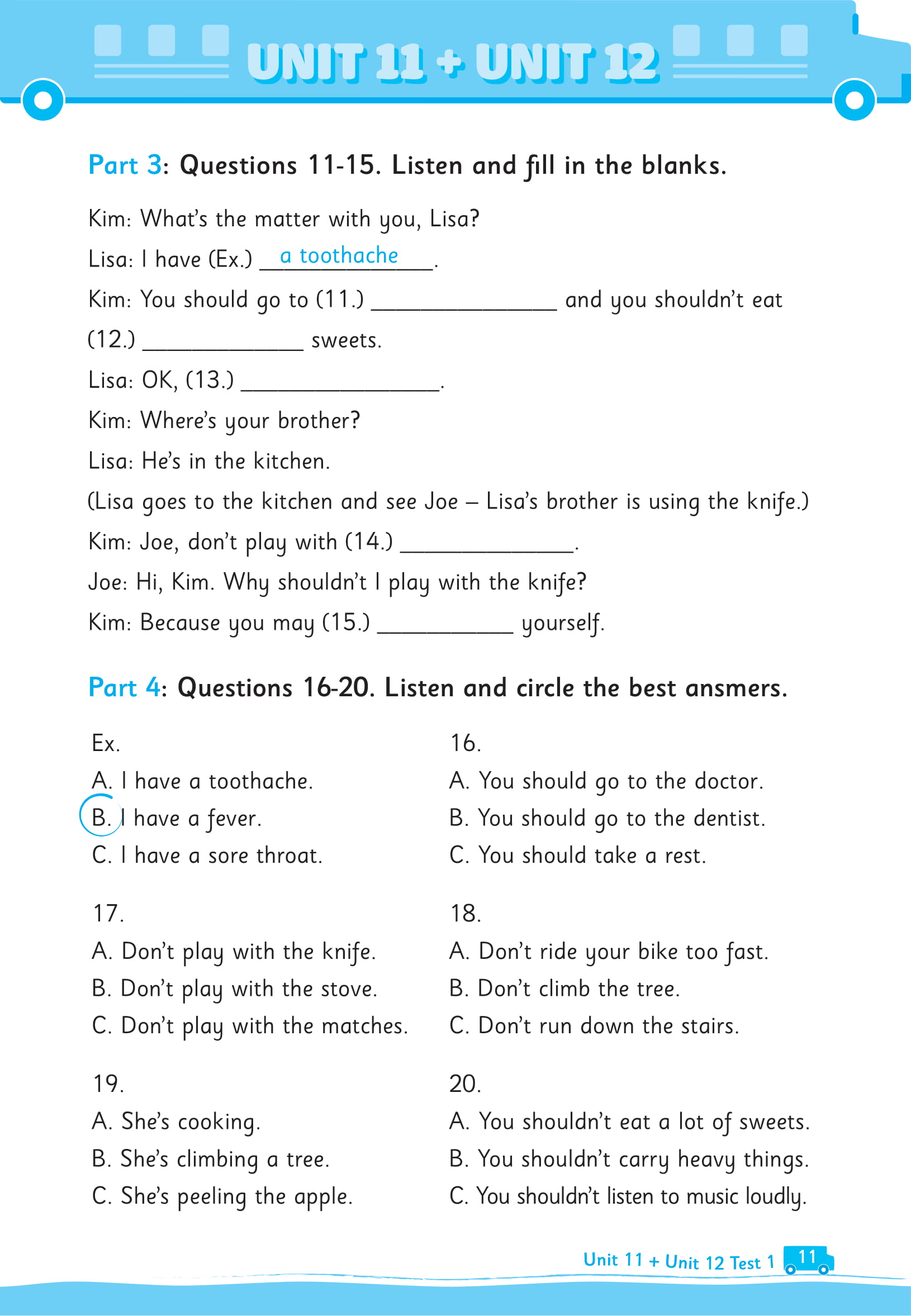 bộ big 4 - bộ đề tự kiểm tra 4 kỹ năng nghe - nói - đọc - viết (cơ bản và nâng cao) tiếng anh lớp 5 - tập 2 - Ảnh 8