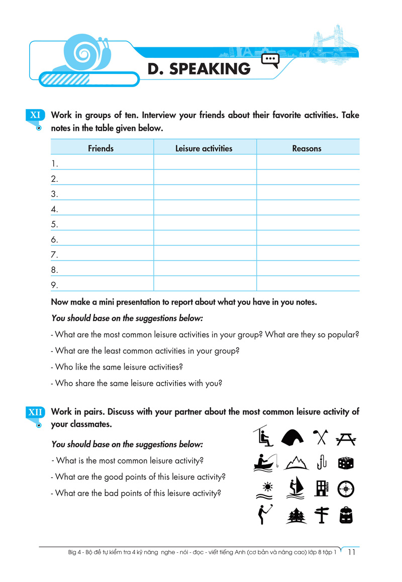 bộ big 4 - bộ đề tự kiểm tra 4 kỹ năng nghe - nói - đọc - viết (cơ bản và nâng cao) tiếng anh lớp 8 - tập 1 - Ảnh 12