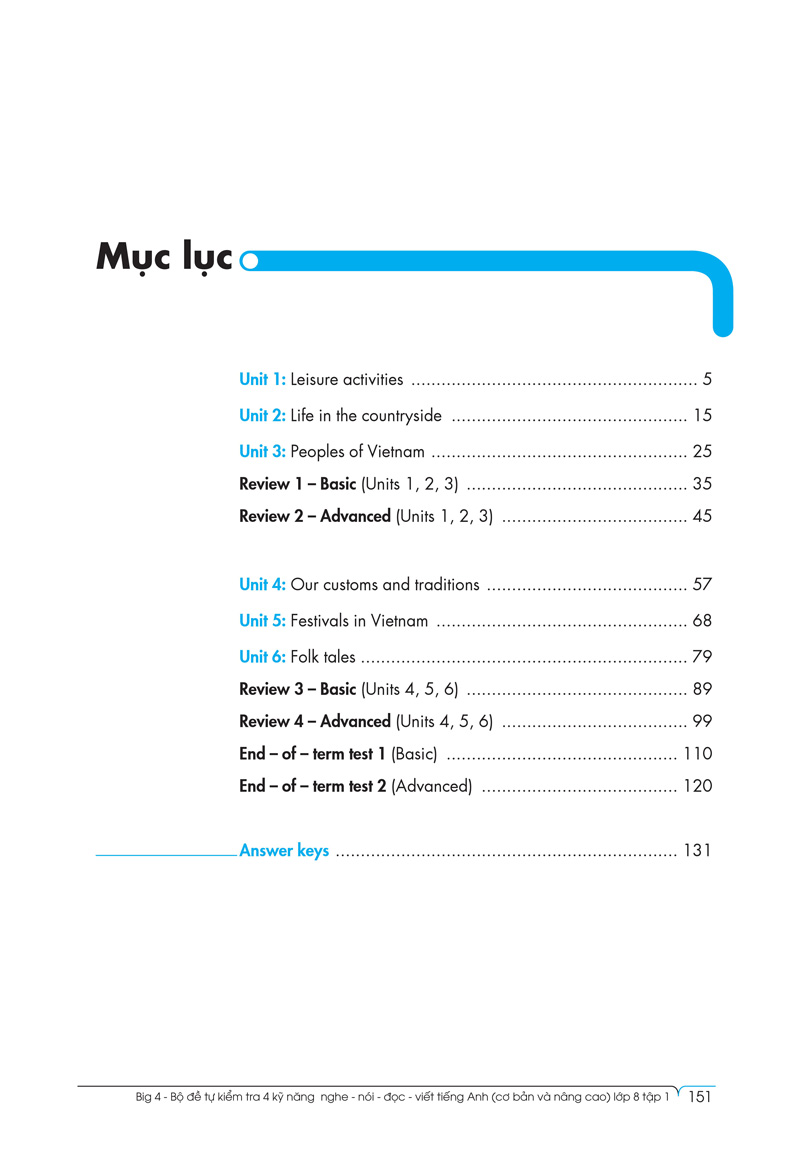 bộ big 4 - bộ đề tự kiểm tra 4 kỹ năng nghe - nói - đọc - viết (cơ bản và nâng cao) tiếng anh lớp 8 - tập 1 - Ảnh 18