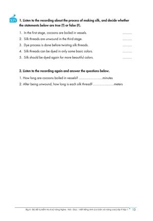 bộ big 4 - bộ đề tự kiểm tra 4 kỹ năng nghe - nói - đọc - viết (cơ bản và nâng cao) tiếng anh lớp 9 - tập 1 - Ảnh 12