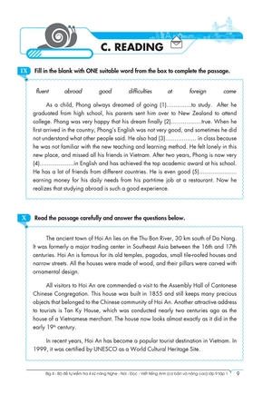 bộ big 4 - bộ đề tự kiểm tra 4 kỹ năng nghe - nói - đọc - viết (cơ bản và nâng cao) tiếng anh lớp 9 - tập 1 - Ảnh 8