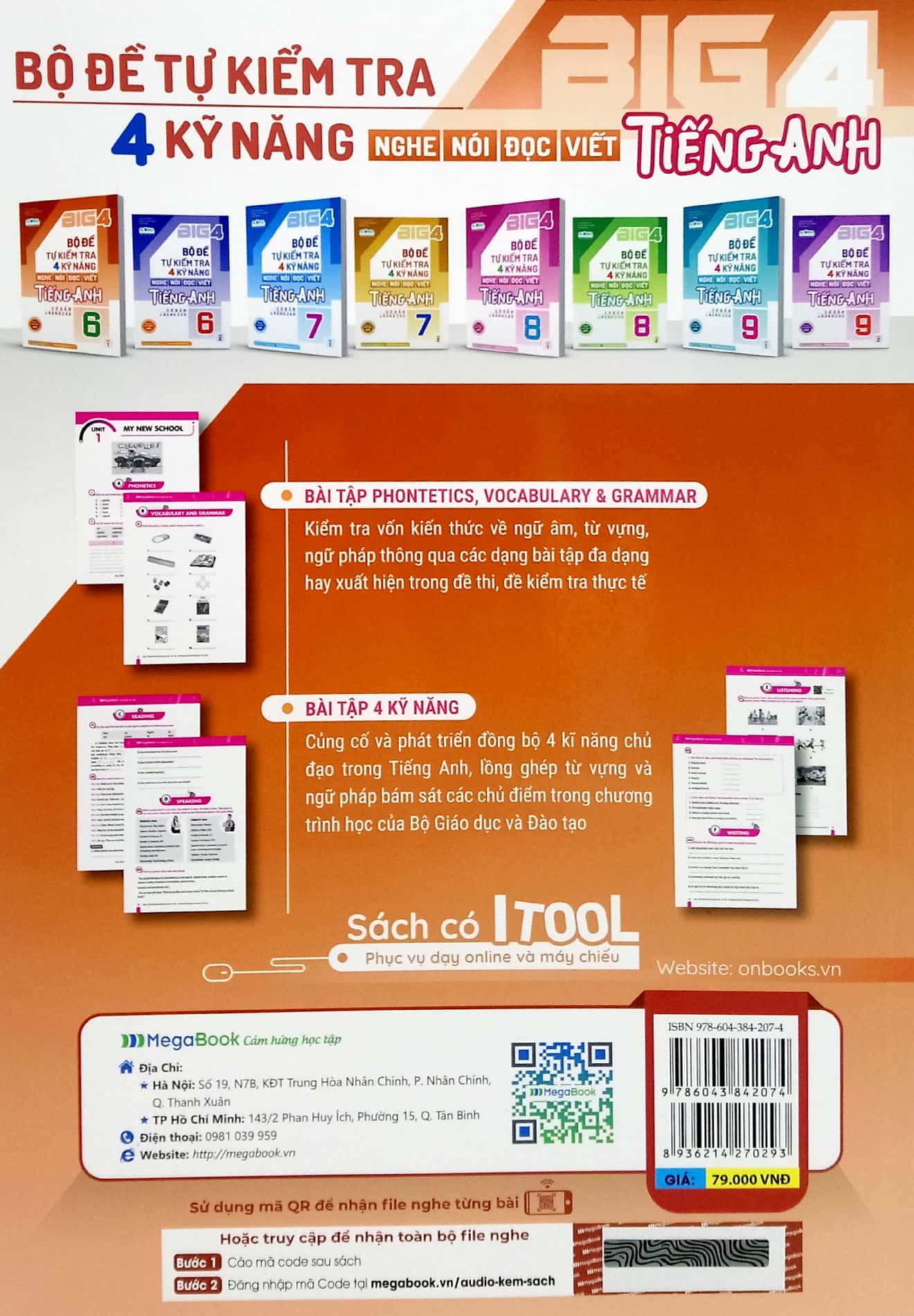 bộ big 4 - bộ đề tự kiểm tra 4 kỹ năng nghe - nói - đọc - viết tiếng anh 6 - tập 1 (cơ bản và nâng cao) - Ảnh 6