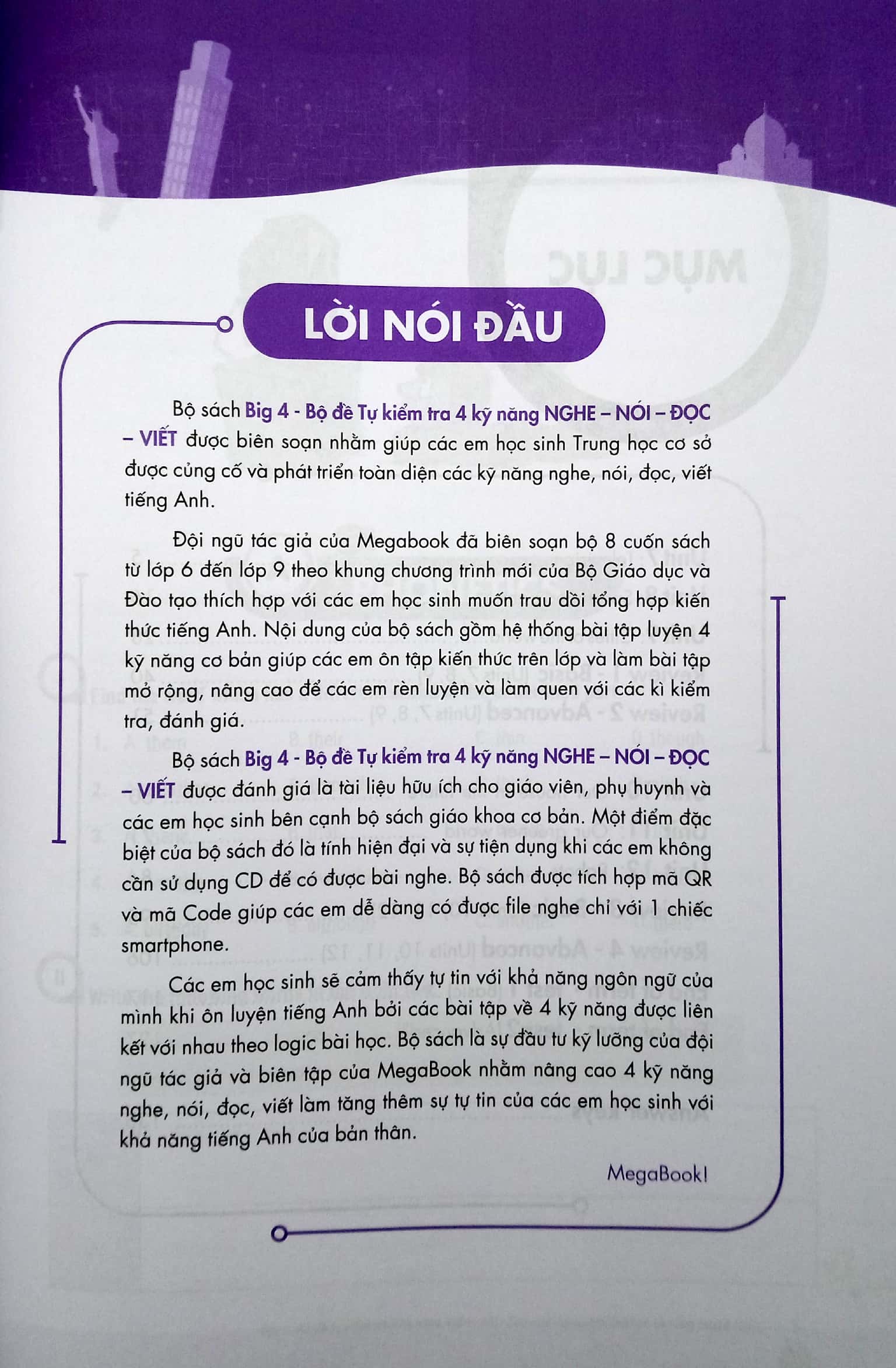 bộ big 4 - bộ đề tự kiểm tra 4 kỹ năng nghe - nói - đọc - viết tiếng anh 6 - tập 2 (cơ bản và nâng cao) - Ảnh 3