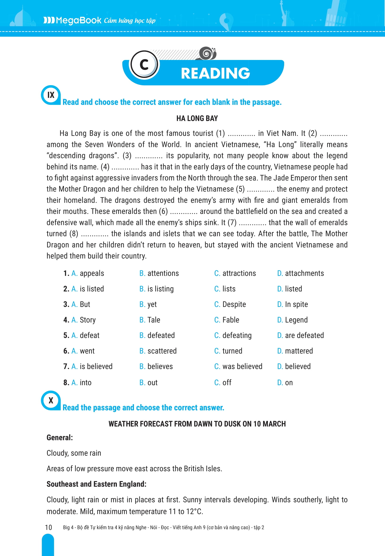 Bộ Big 4 - Bộ Đề Tự Kiểm Tra 4 Kỹ Năng Nghe-Nói-Đọc-Viết Tiếng Anh Cơ Bản Và Nâng Cao 9 - Tập 2 - Ảnh 9