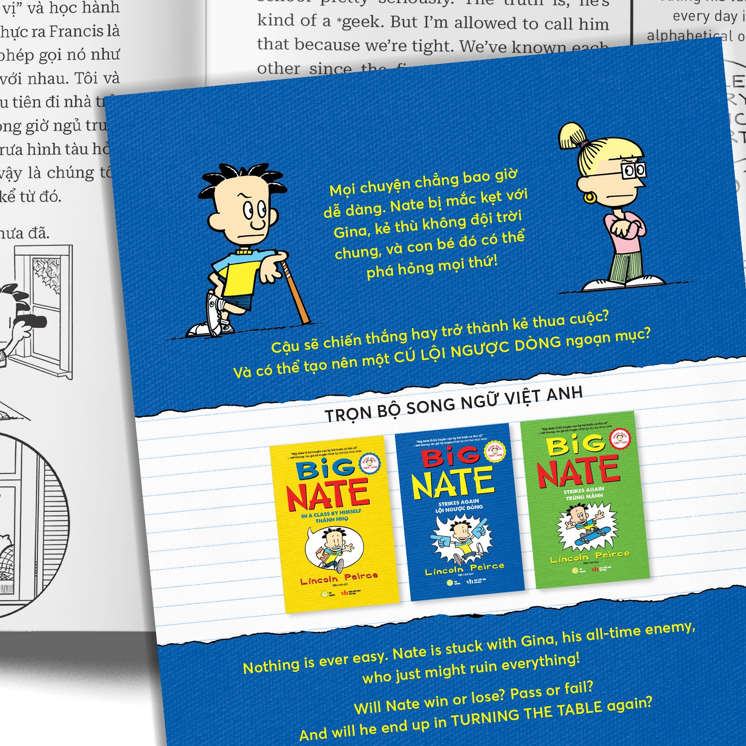 bộ big nate - tập 2 - lội ngược dòng - song ngữ việt-anh - Ảnh 4