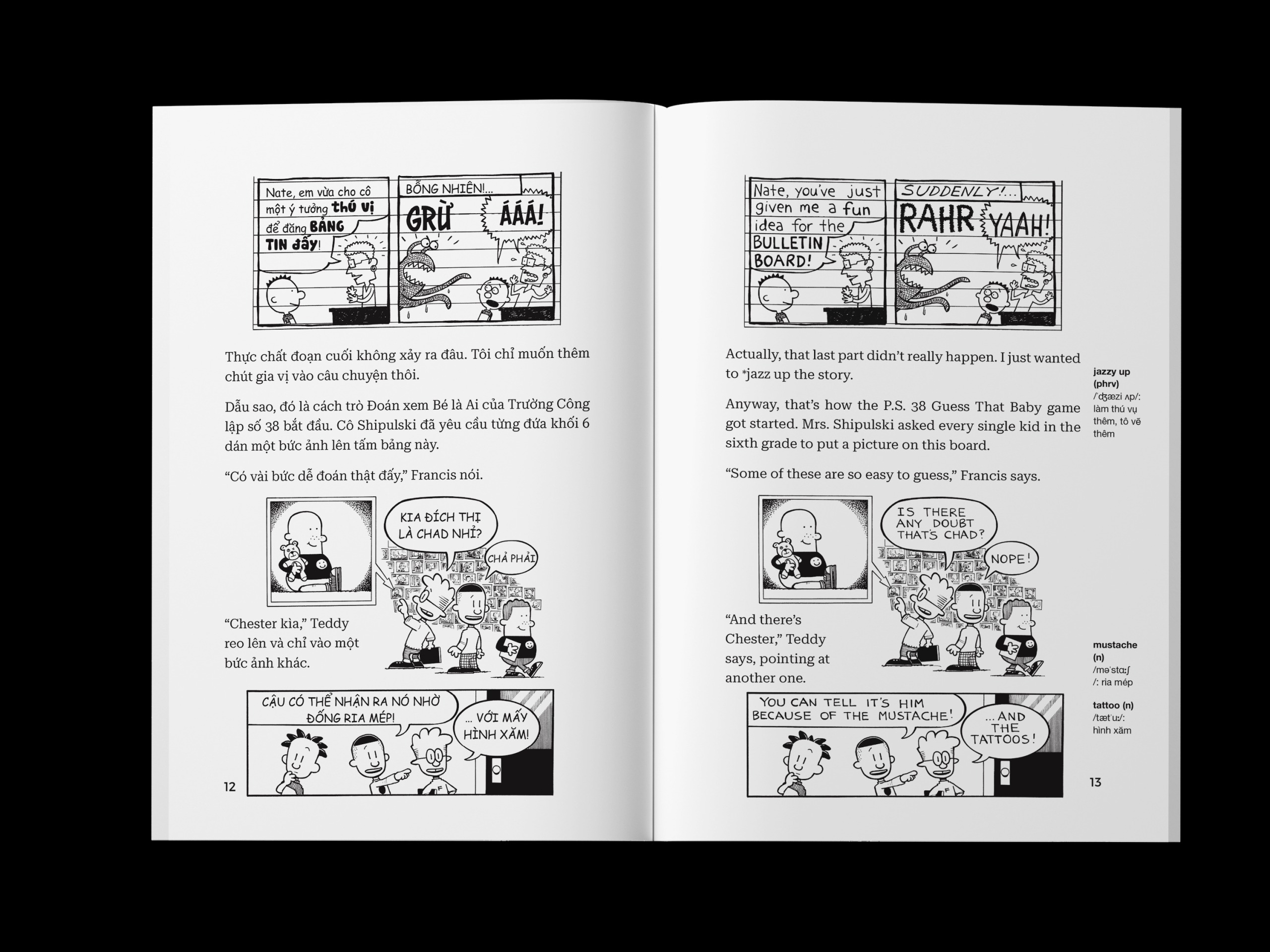 bộ big nate - tập 2 - lội ngược dòng - song ngữ việt-anh - Ảnh 5