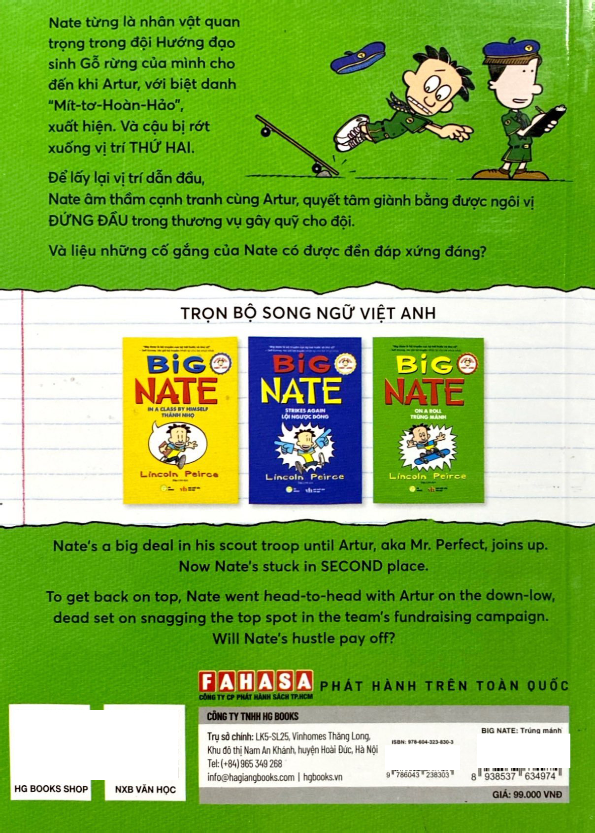 bộ big nate - tập 3 - trúng mánh - song ngữ việt-anh - Ảnh 7