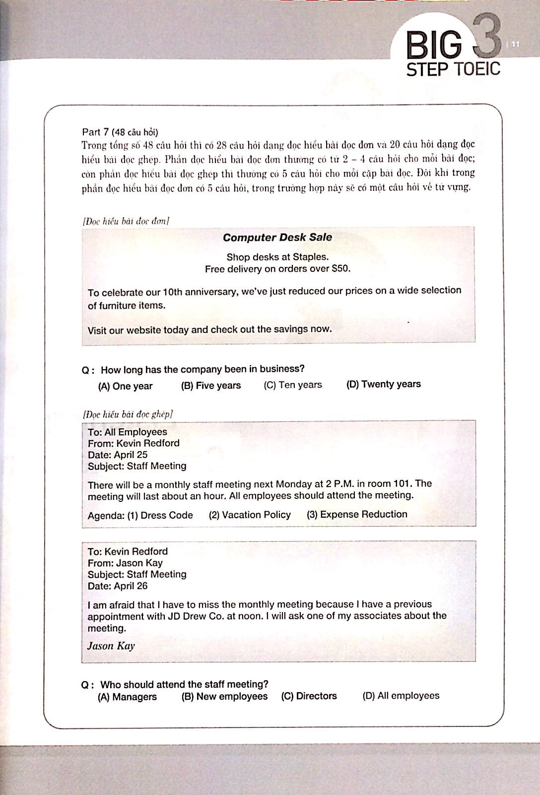 bộ big step toeic 3 (lc+rc) - Ảnh 9