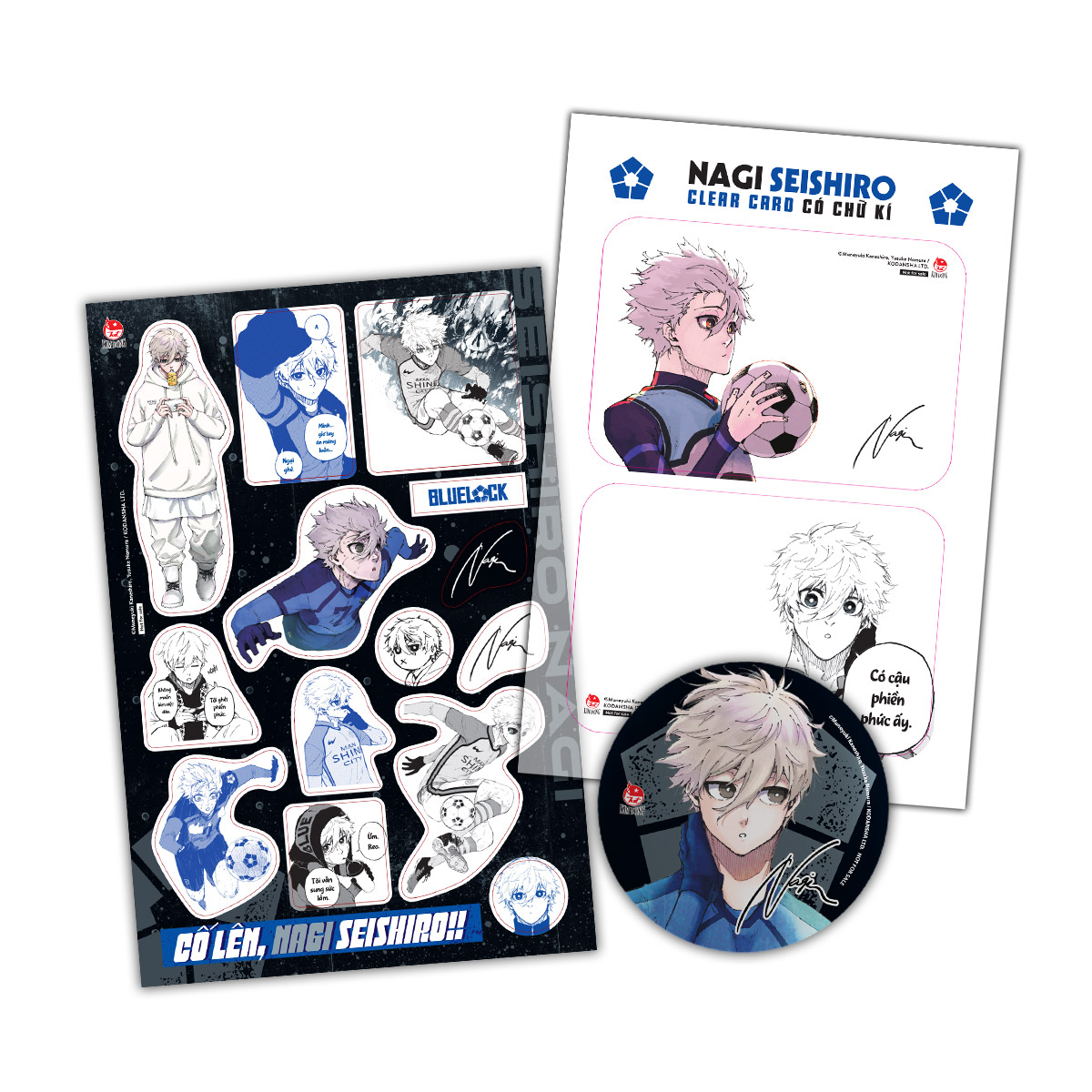 Bộ BlueLock - Tập 27 - Bản Đặc Biệt - Tặng Kèm Bộ 3 Quà Tặng Có Chữ Kí Của Nagi Và Reo (Clear Card + Bảng Sticker + Huy Hiệu) - Ảnh 5