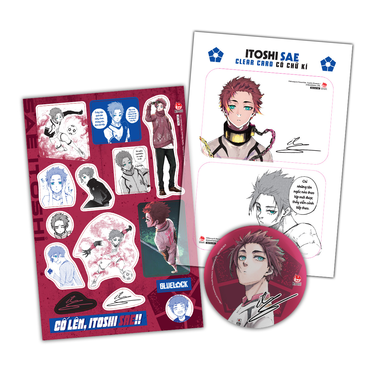 Bộ BlueLock - Tập 28 - Bản Đặc Biệt - Tặng Kèm Hộp Quà 6 Món Với Chữ Kí Nhân Vật (Set Huy Hiệu + Set Sticker + Set Clear Card) - Ảnh 6