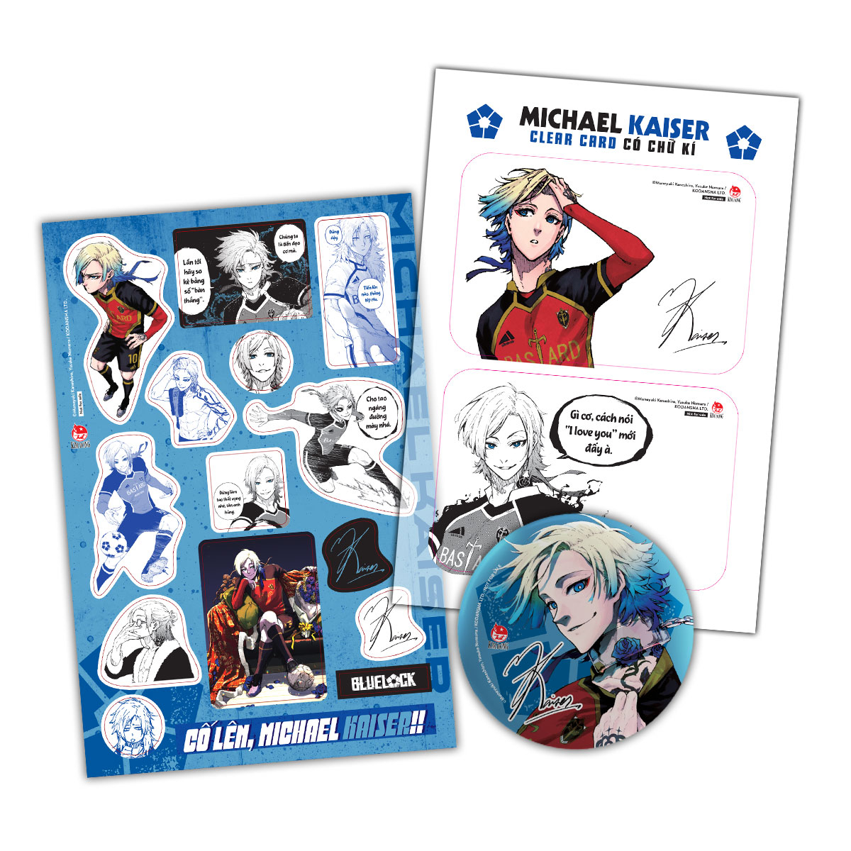Bộ BlueLock - Tập 29 - Bản Đặc Biệt - Tặng Kèm Hộp Quà 6 Món Với Chữ Kí Nhân Vật (Set Huy Hiệu + Set Sticker + Set Clear Card) - Ảnh 5