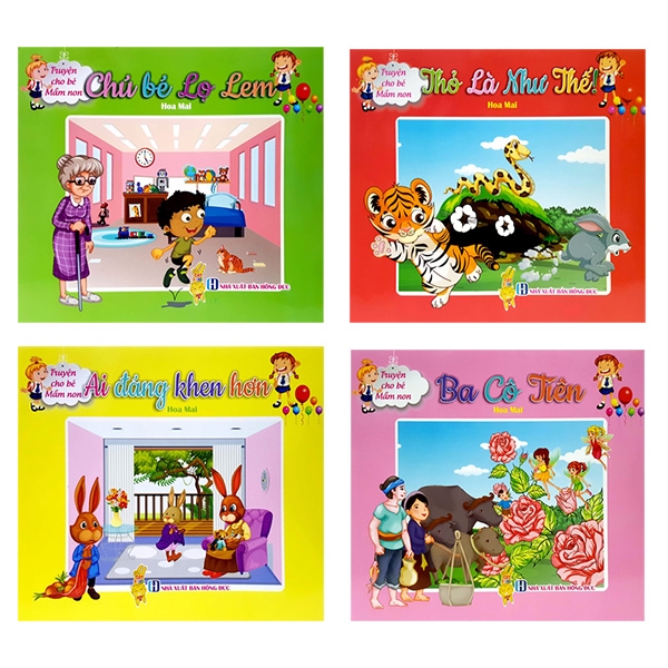bộ bộ bài học hay cho bé 2 - bộ 4 cuốn